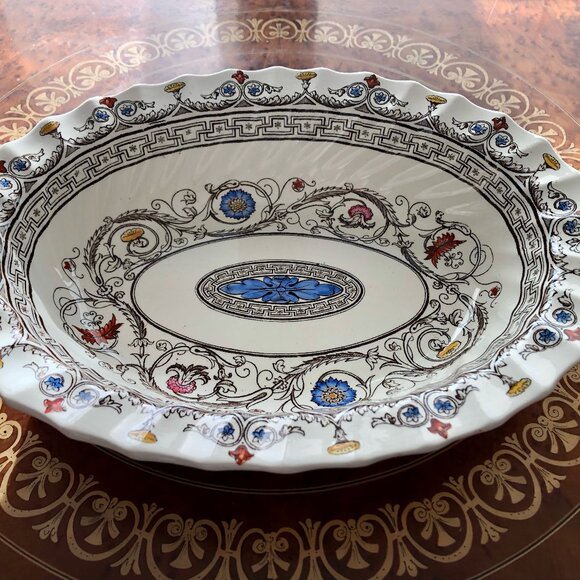 9” Oval Vegetable Bowl Florence Collection By Spode - Picture 8 of 8